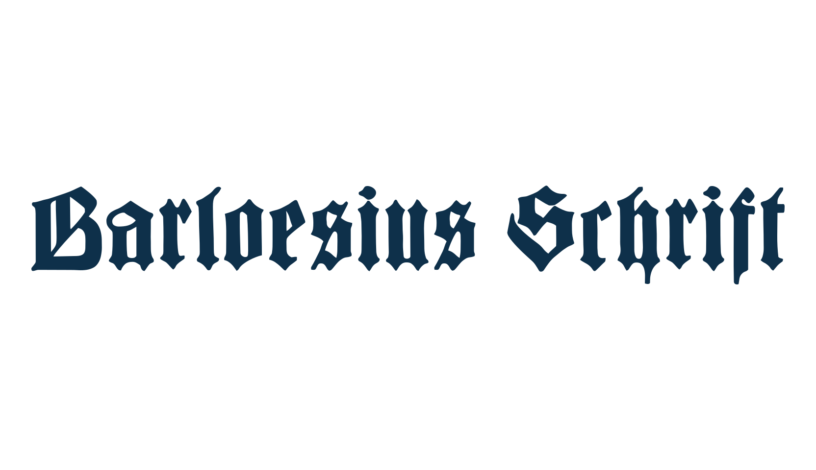 Barloesius Schrift, gothic medieval font preview