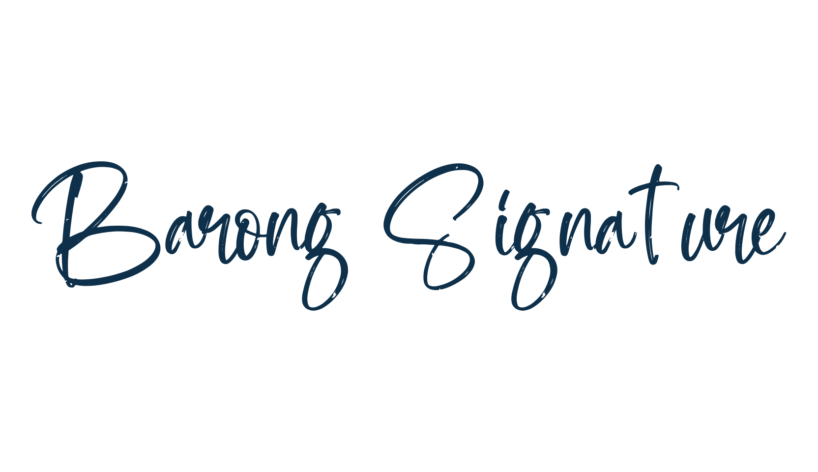 Barong Signature, script handwritten fancy decorative calligraphy font preview