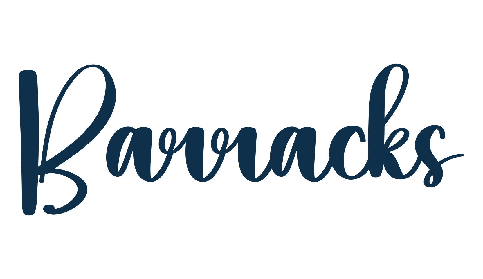Barracks, fancy decorative font preview