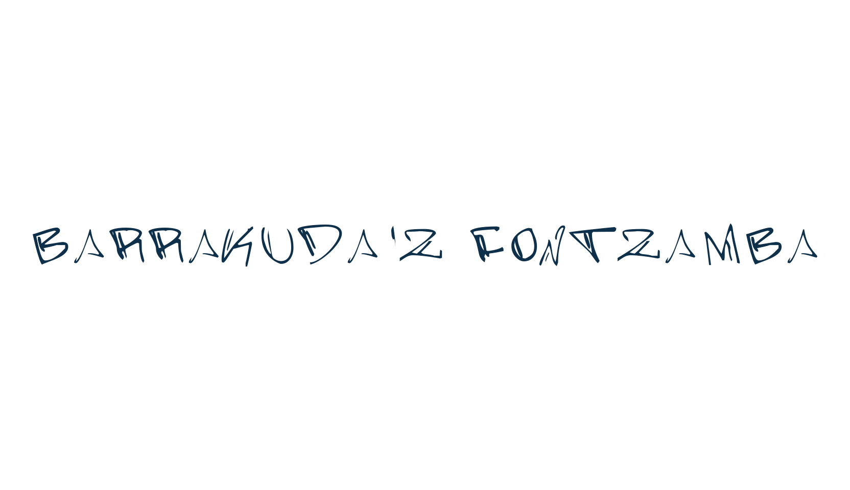 Barrakuda'z FontZamba, display market font preview