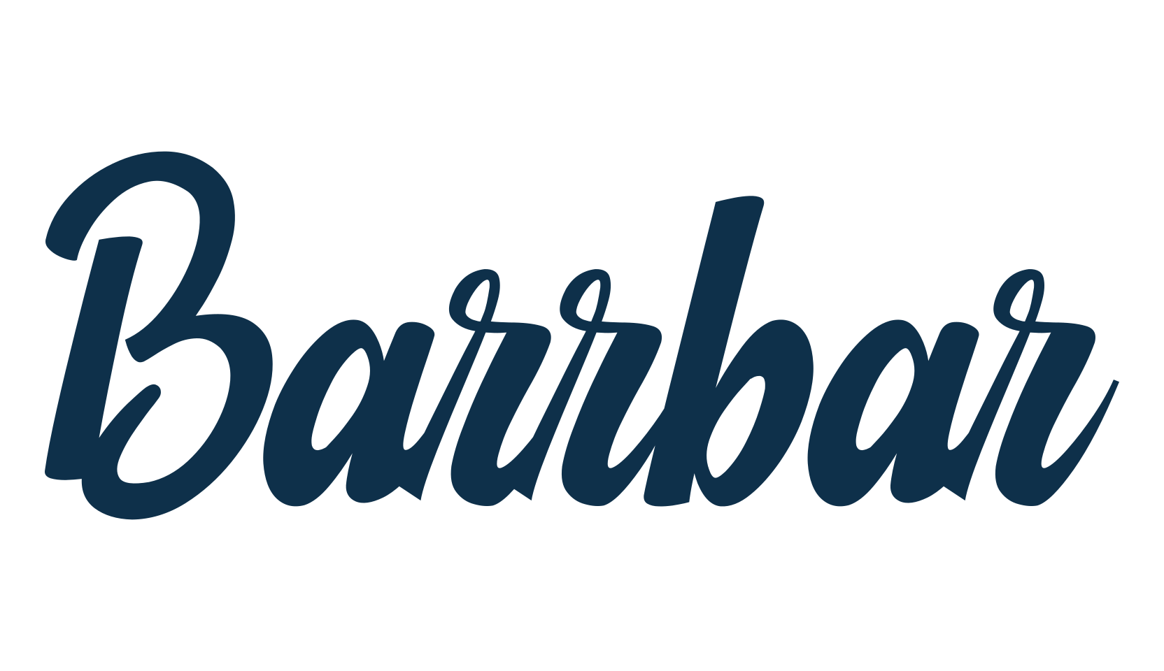 Barrbar, various font preview