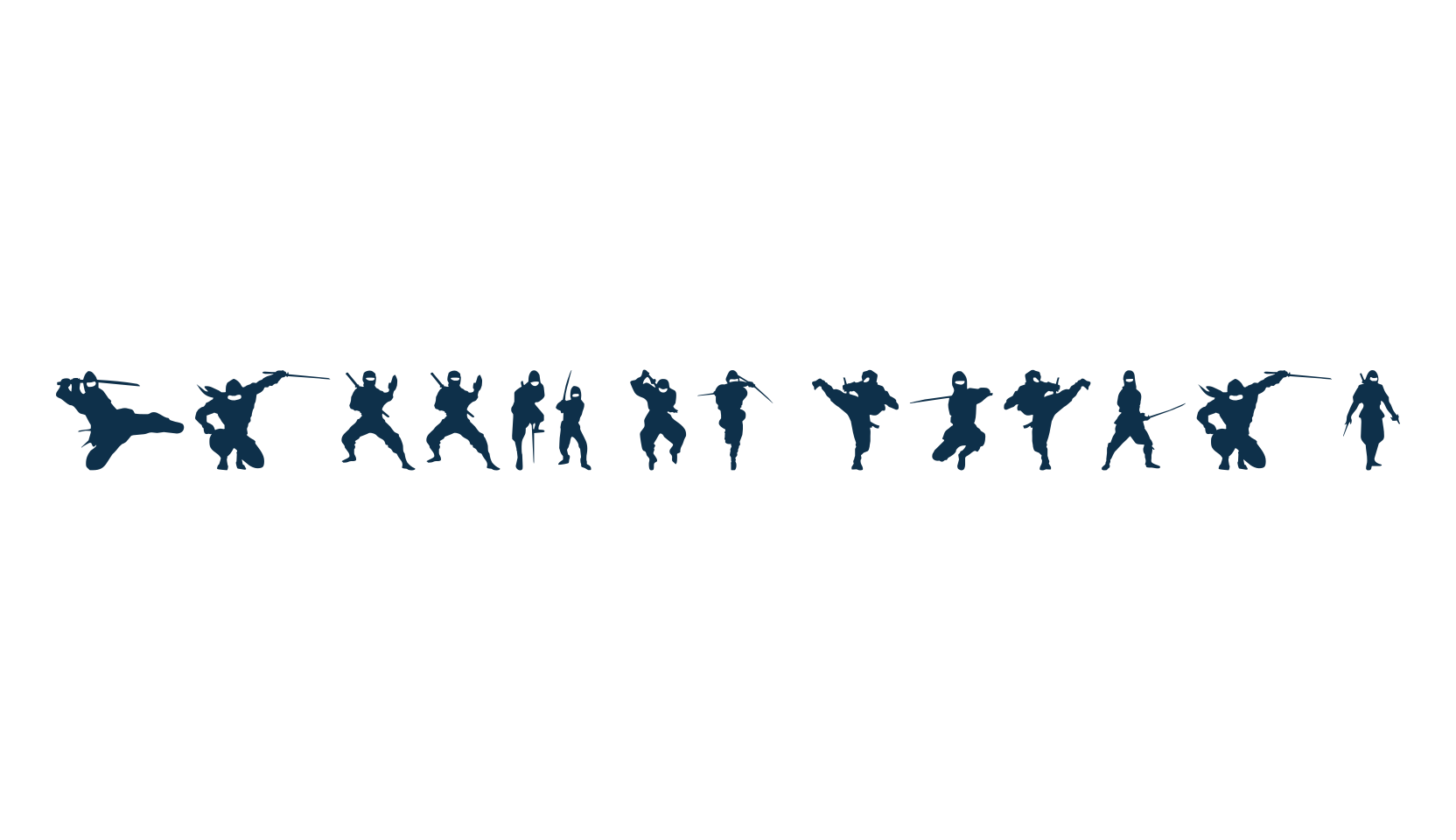Barrel of Ninjas, fancy decorative font preview