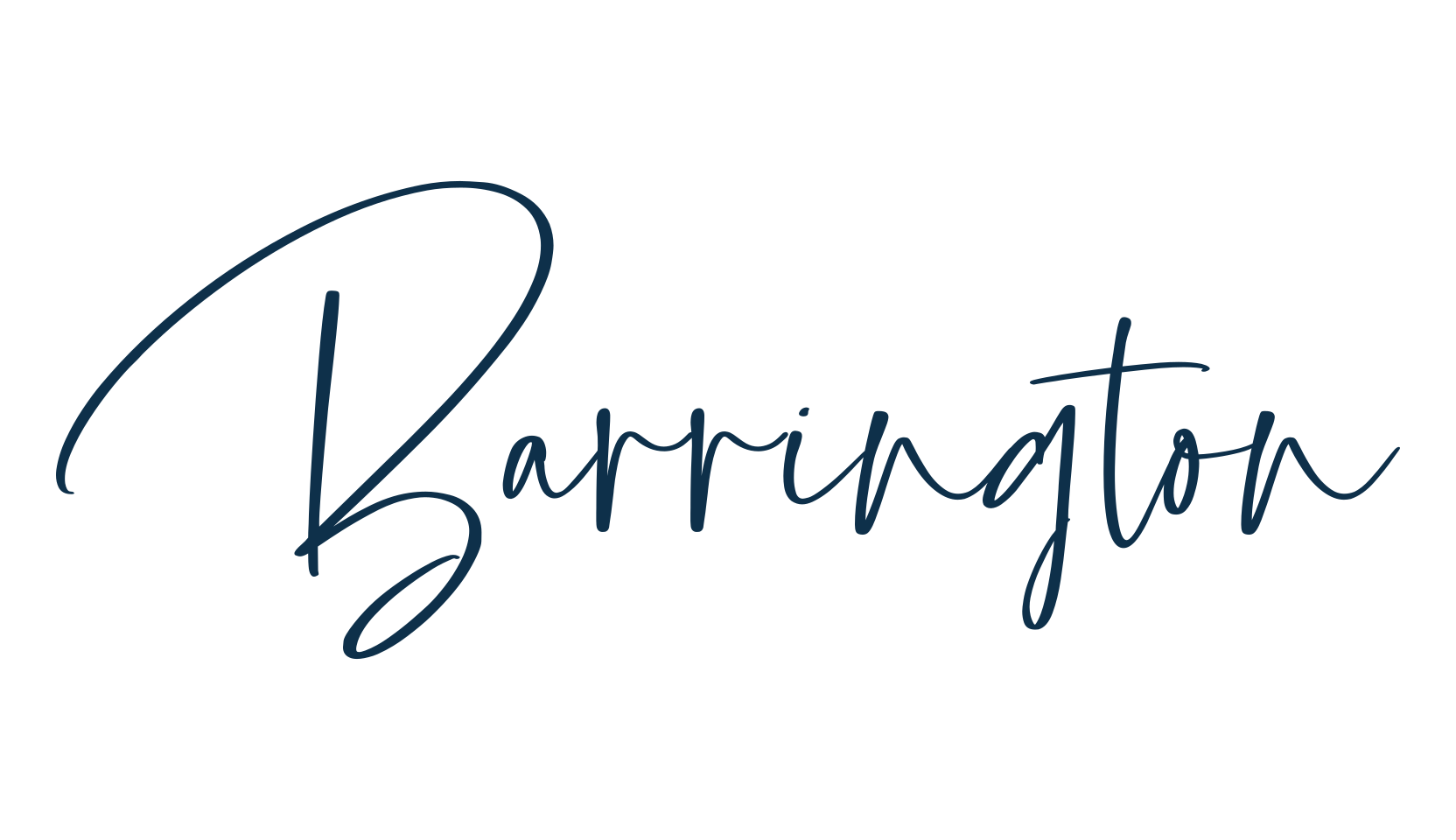 Barrington, handwriting font preview