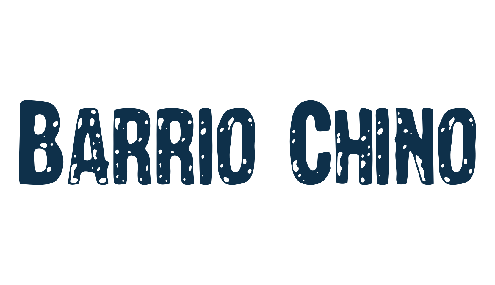 Barrio Chino, fancy eroded decorative font preview