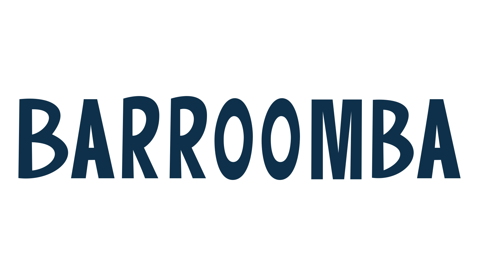 Barroomba, cartoon font preview