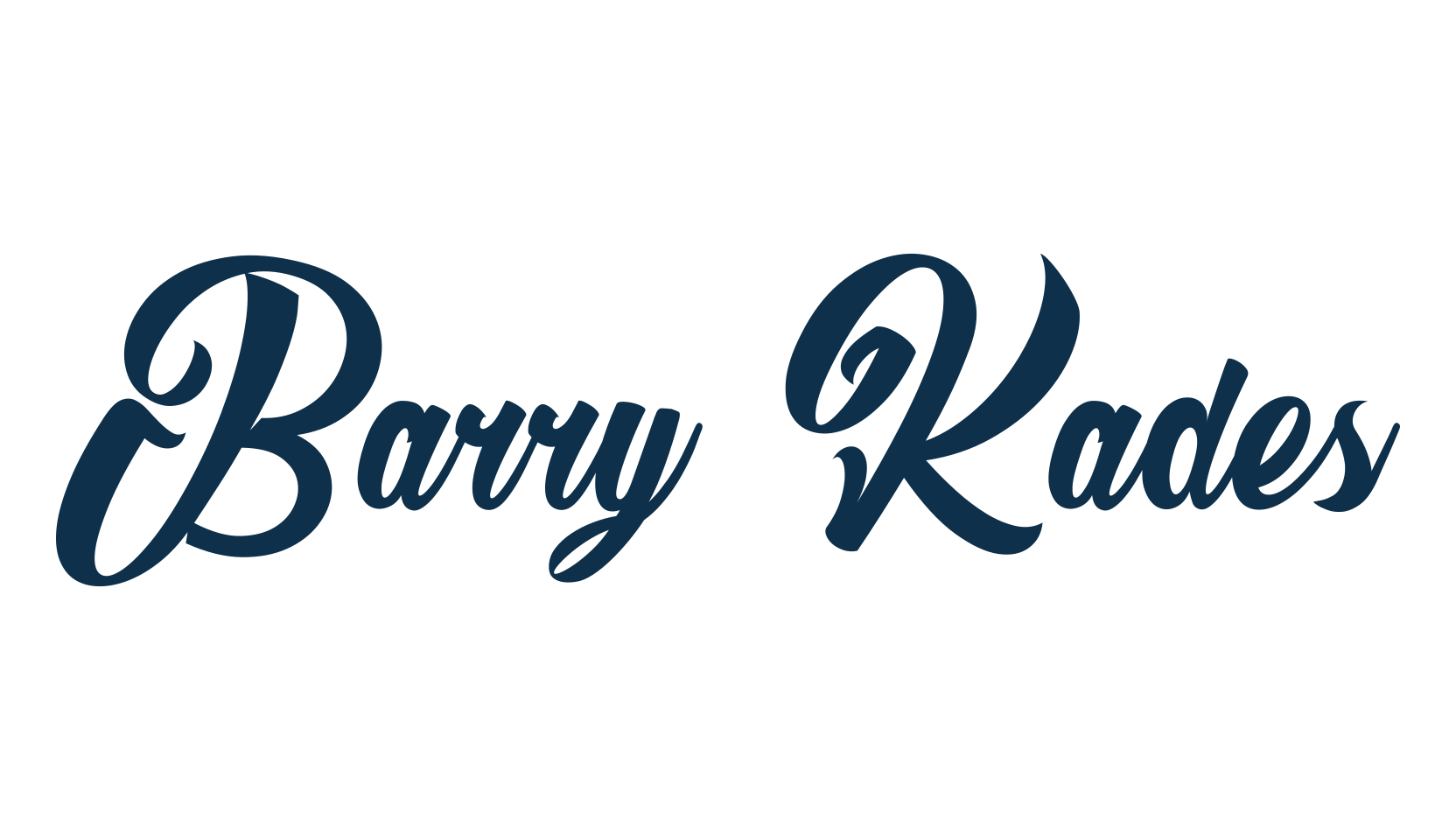Barry Kades, script brush fancy decorative calligraphy font preview