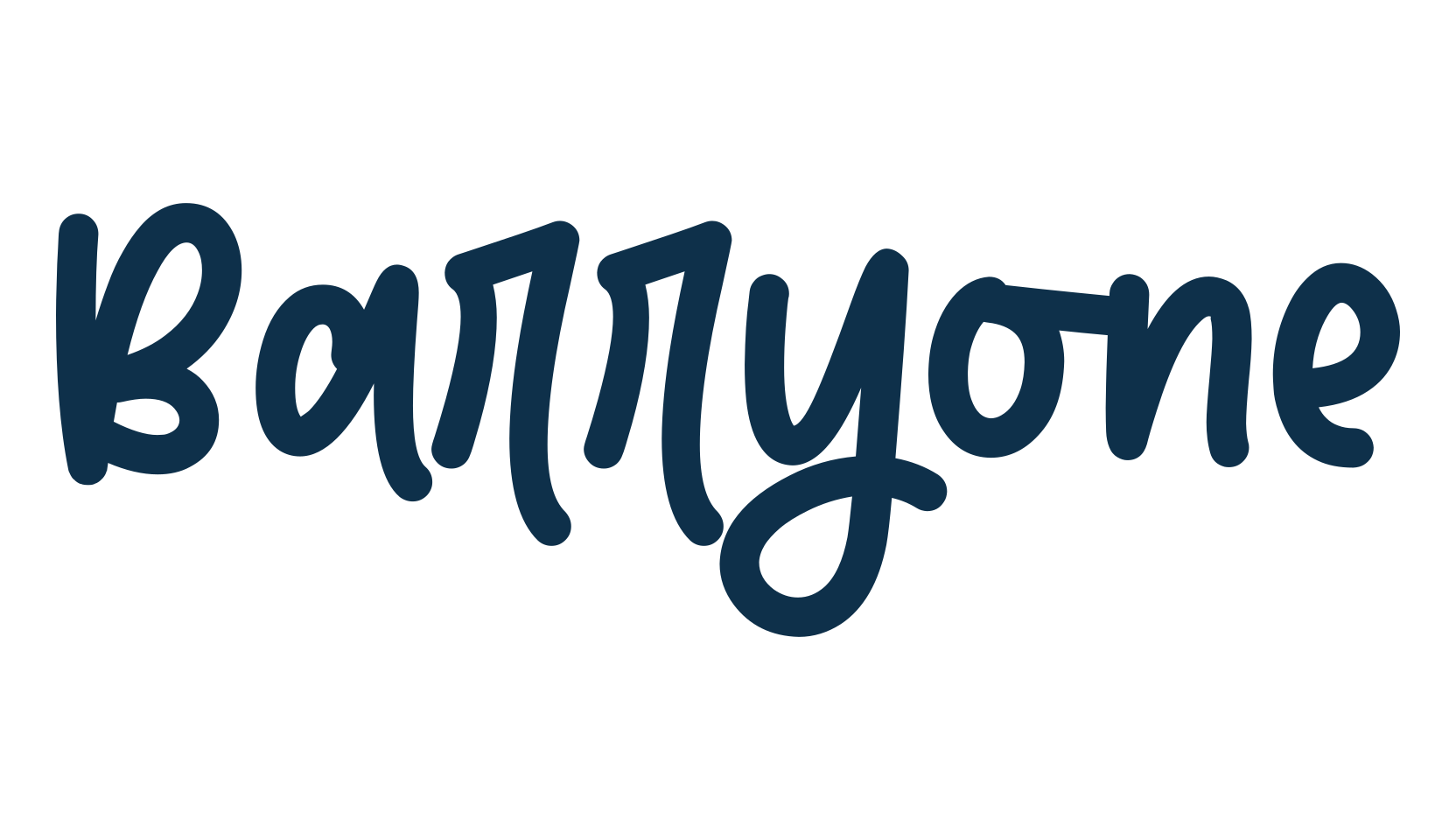 Barryone, script handwritten fancy decorative calligraphy font preview
