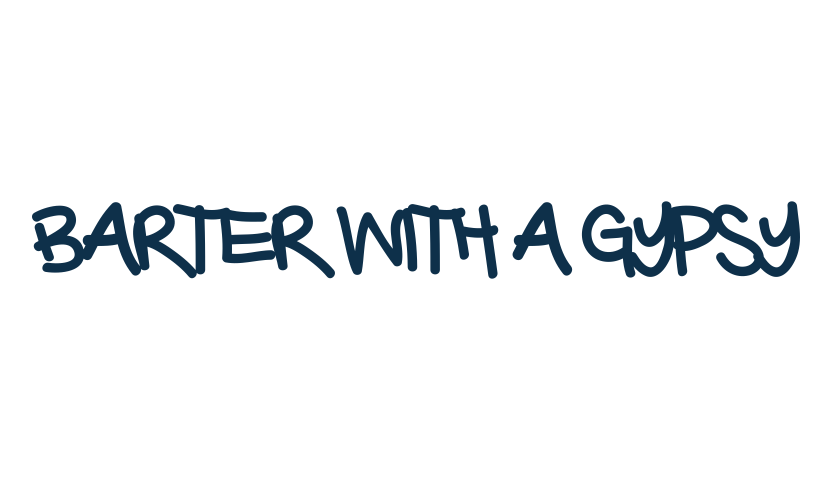 Barter with a Gypsy, script handwritten fancy decorative calligraphy font preview