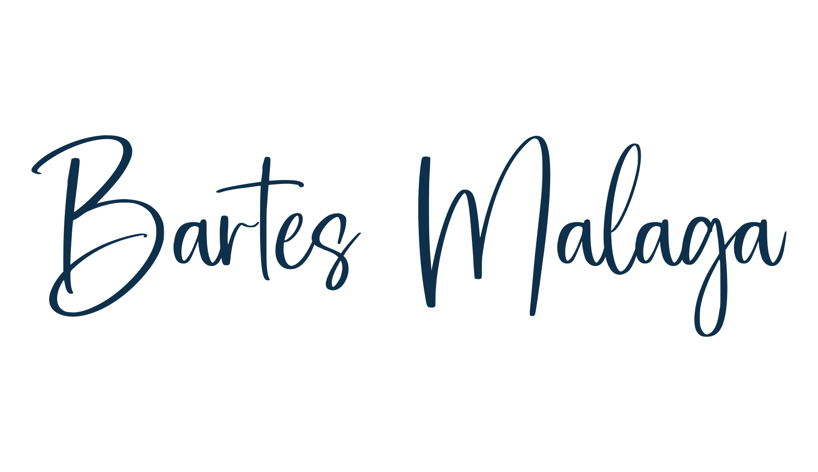 Bartes Malaga, handwriting font preview