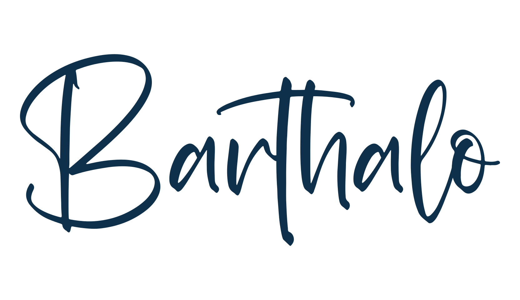 Barthalo, handwriting font preview