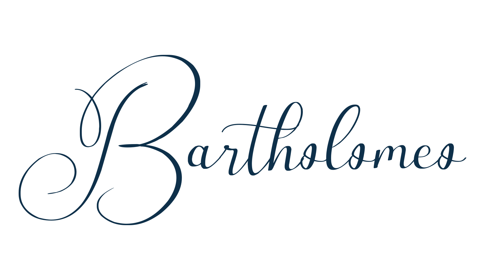 Bartholomeo, script calligraphy fancy decorative font preview