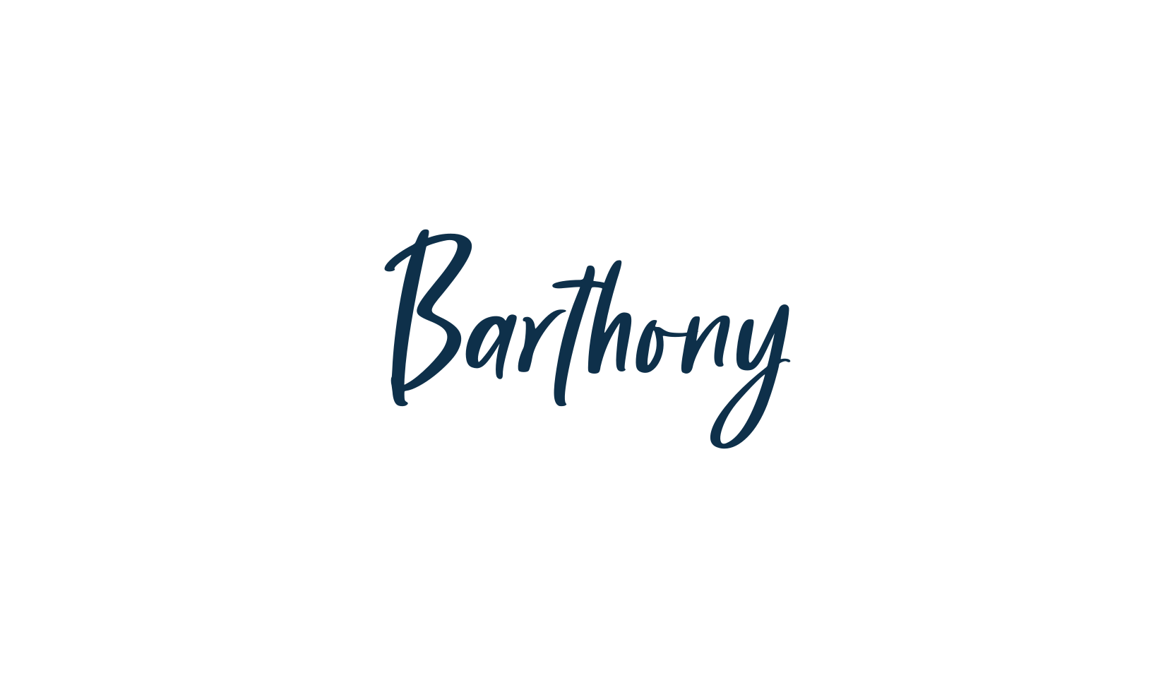 Barthony, script handwritten fancy decorative calligraphy font preview