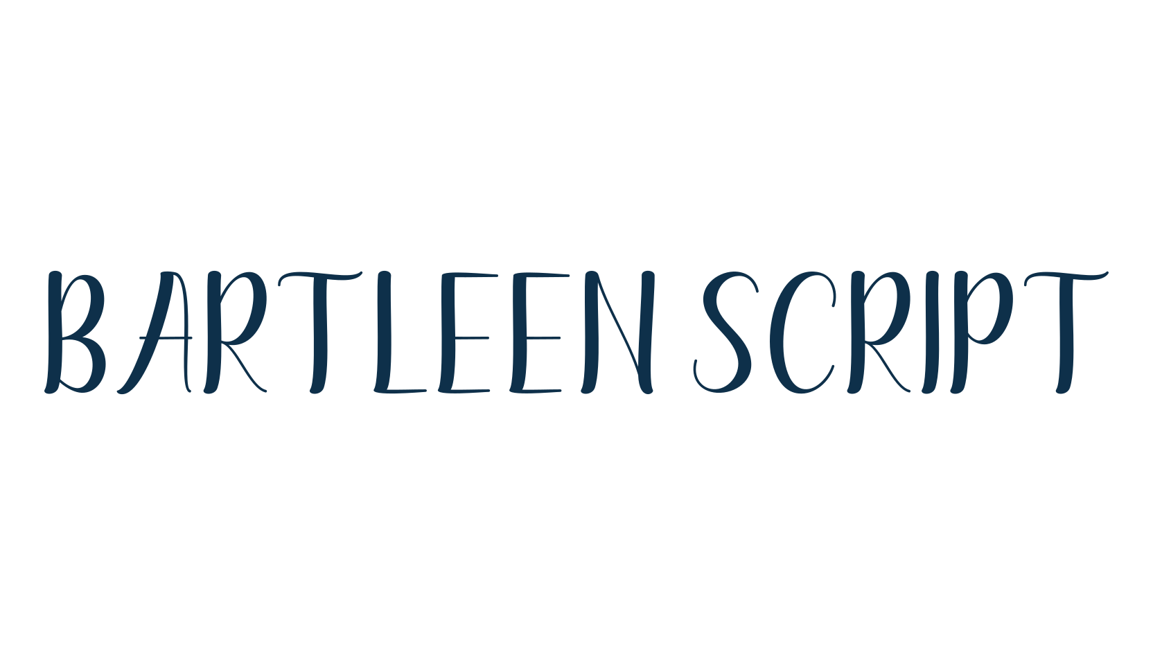 Bartleen Script, script calligraphy fancy decorative font preview
