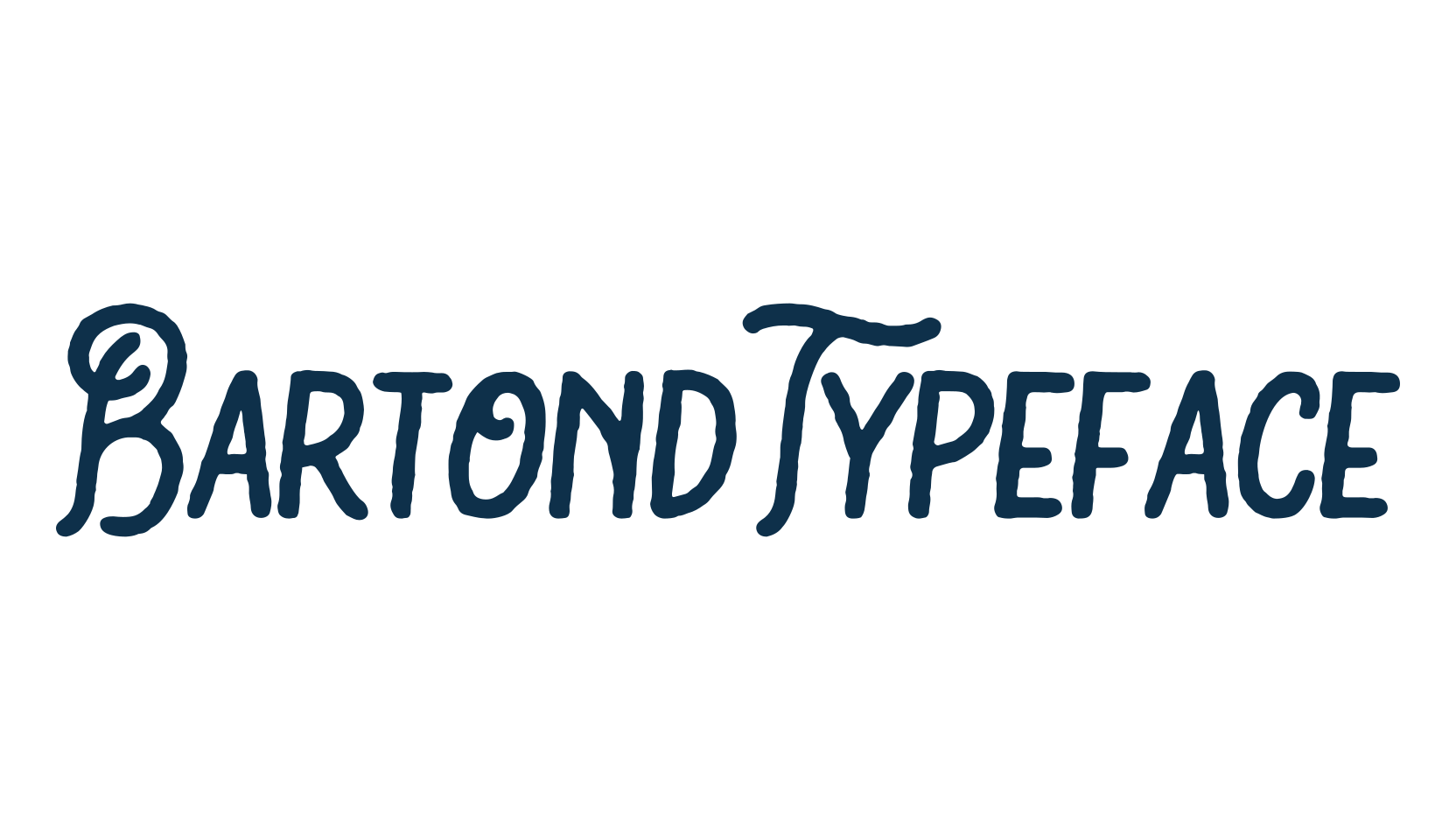 Bartond Typeface, retro font preview