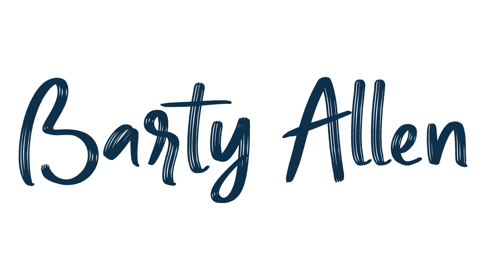 Barty Allen, brush font preview