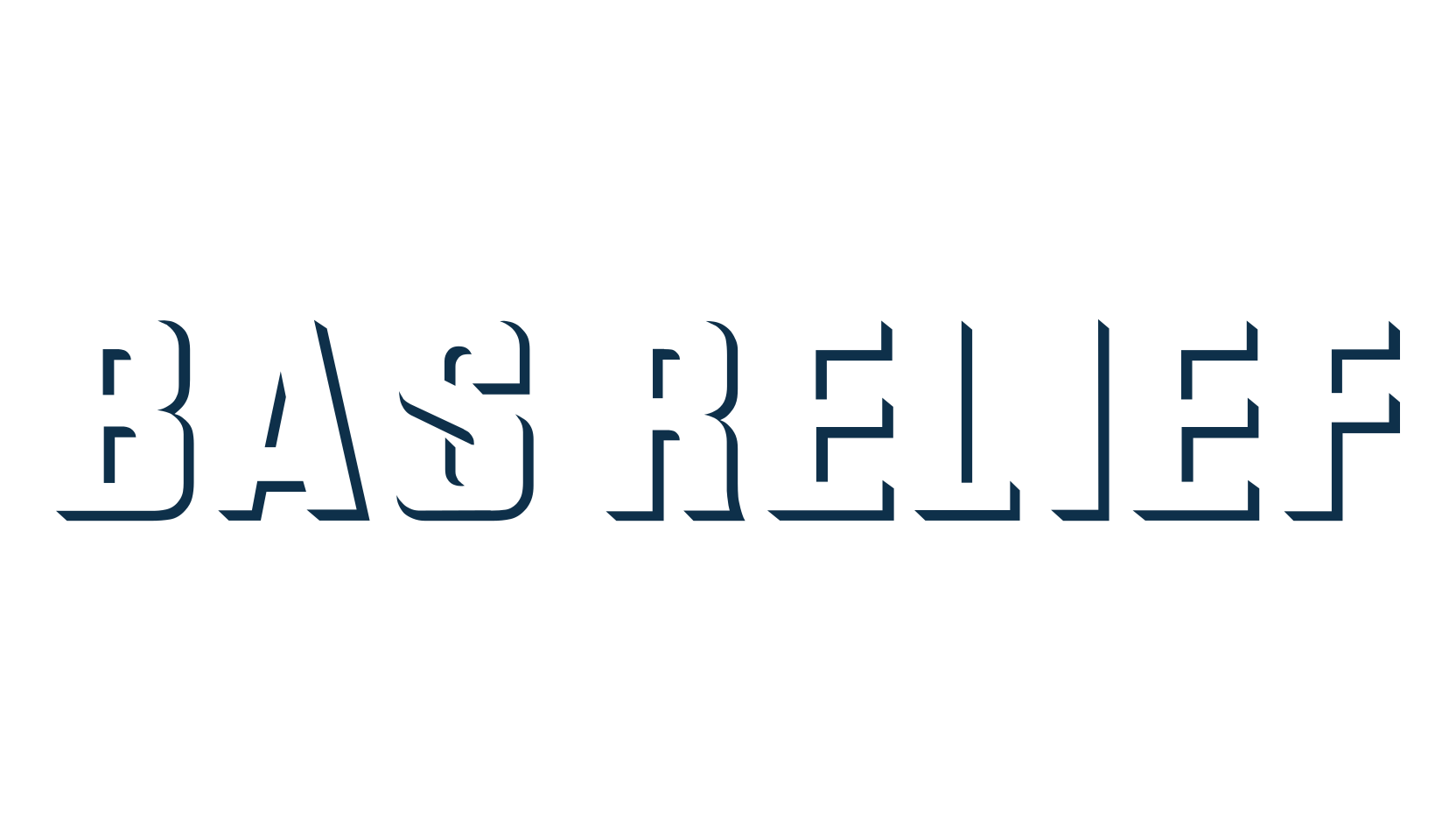 Bas Relief, fancy various basic font preview