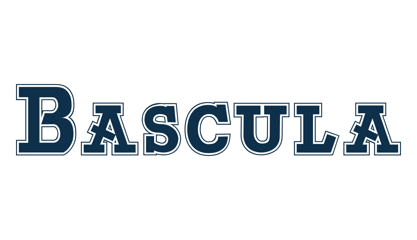 Bascula, old school font preview