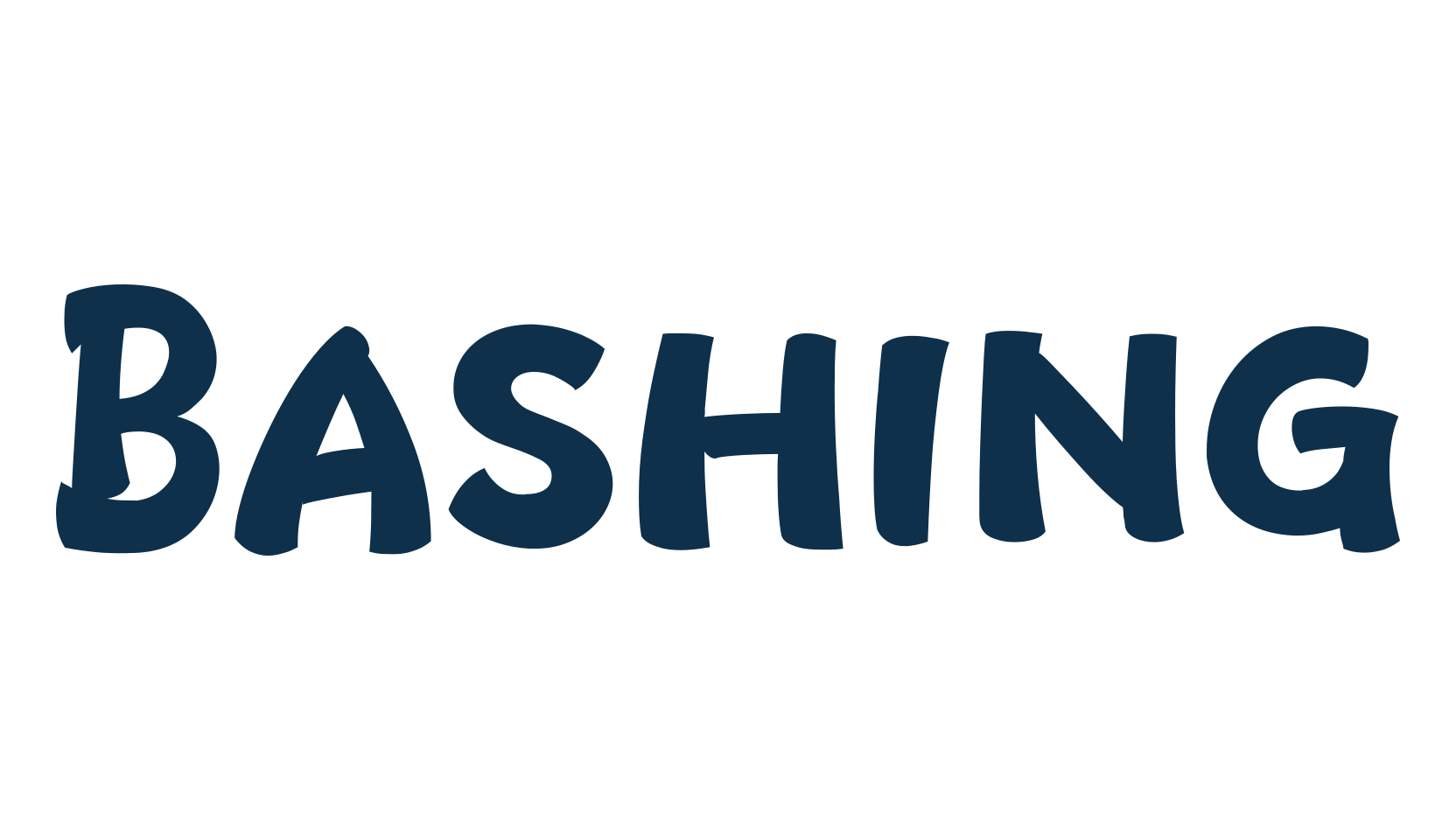 Bashing, fancy cartoon decorative font preview