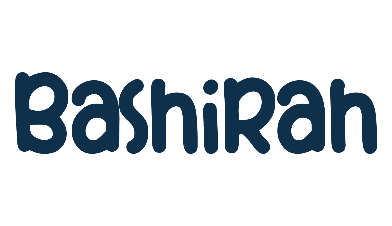 Bashirah, fancy cartoon decorative font preview