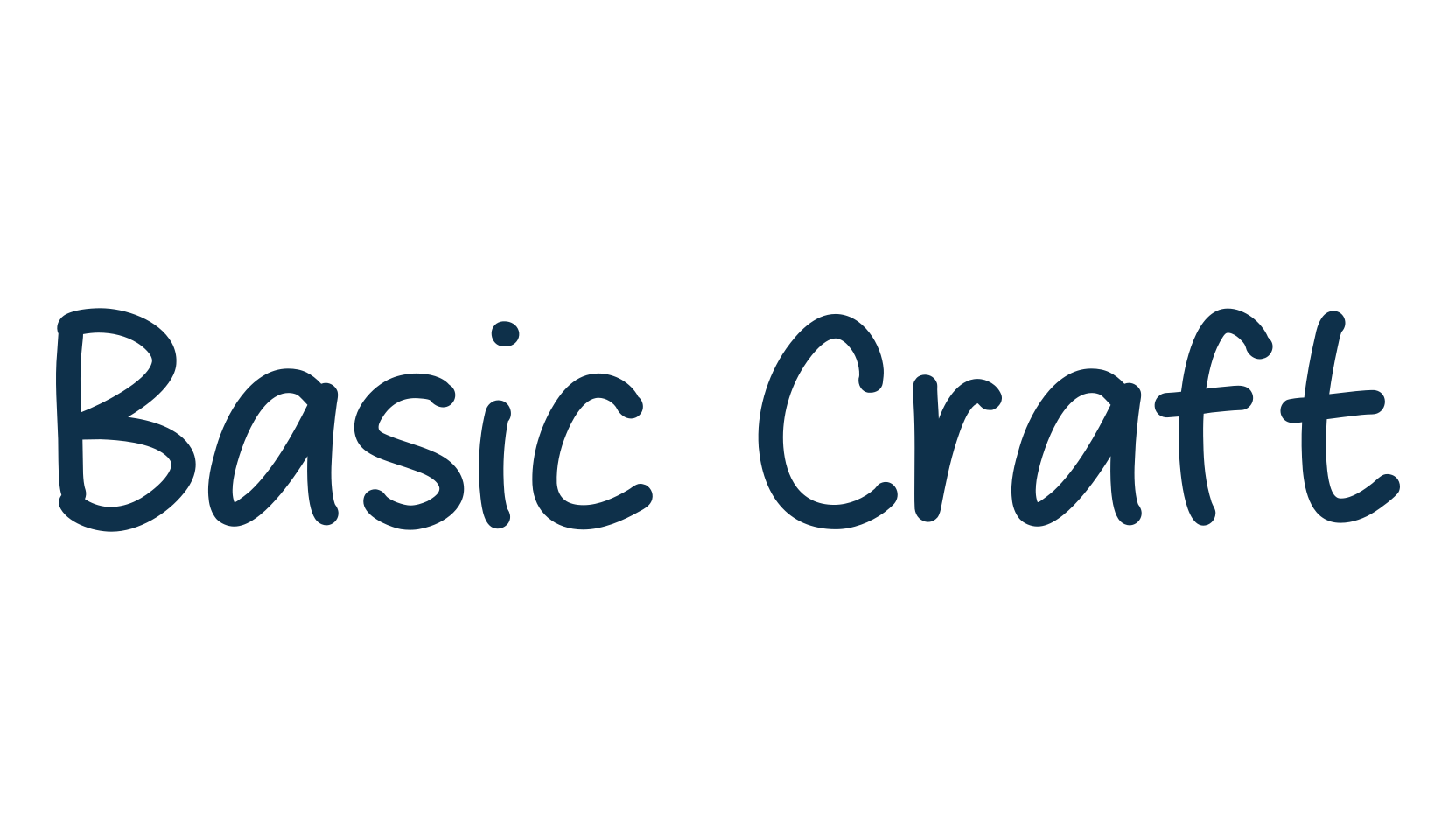 Basic Craft, script handwritten fancy decorative calligraphy font preview