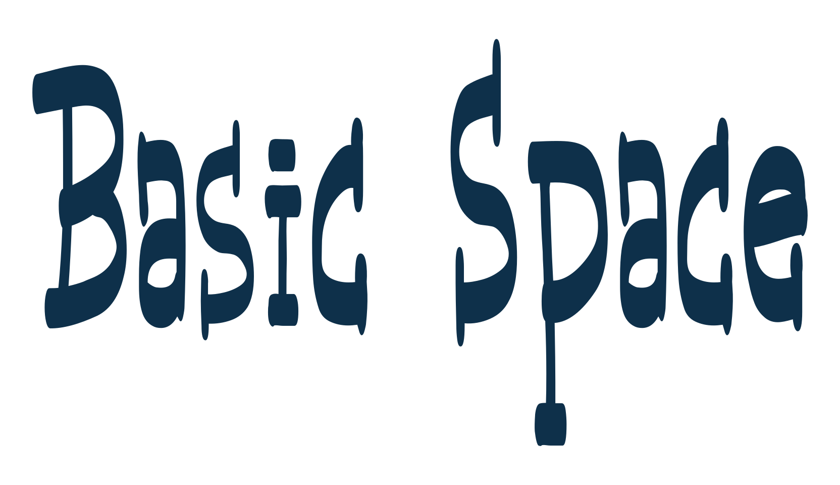 Basic Space, various font preview
