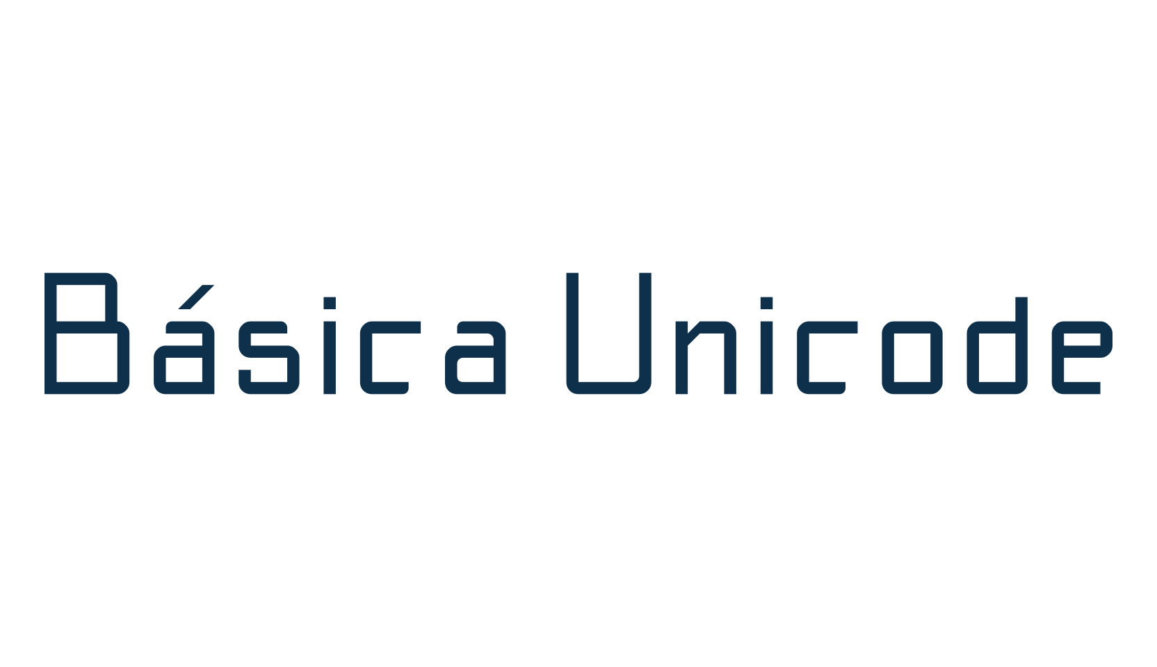 Básica Unicode, basic sans serif font preview