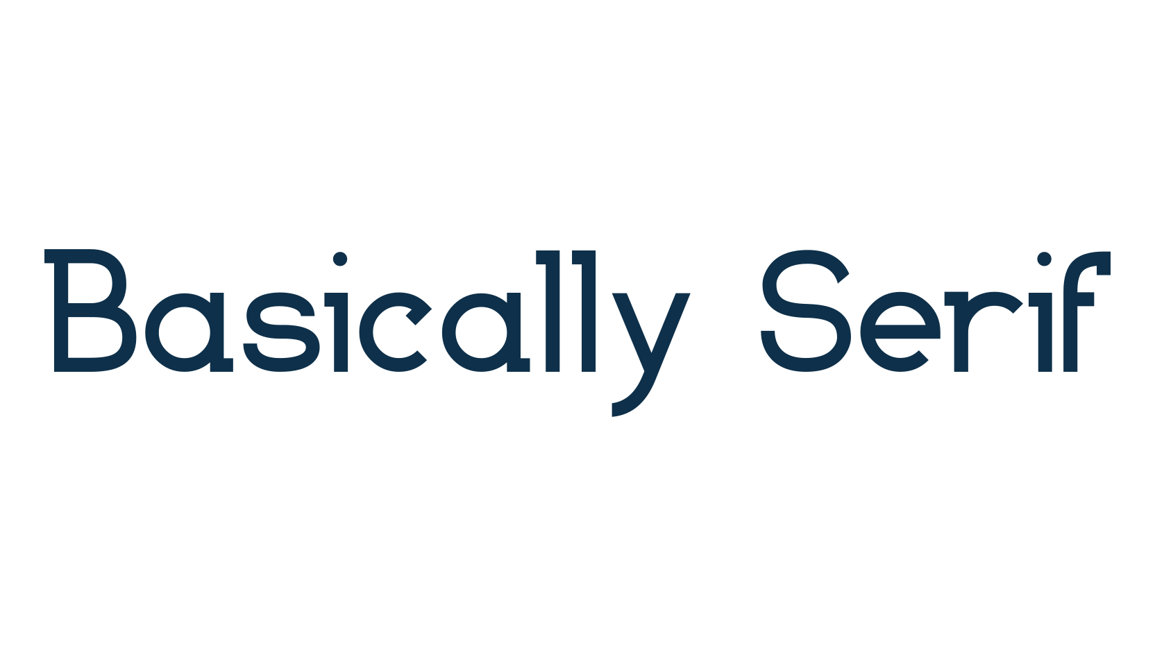Basically Serif, serif font preview