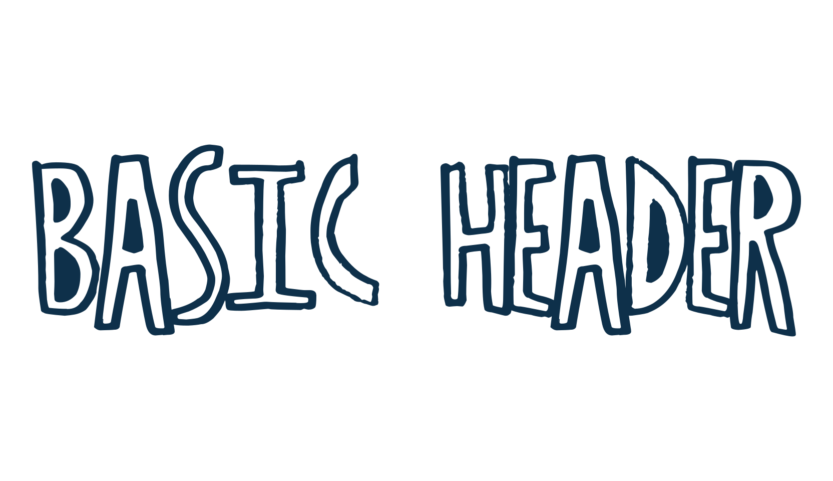 Basic Header, cartoon font preview