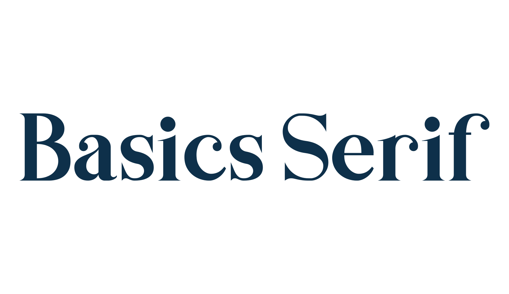 Basics Serif, serif font preview