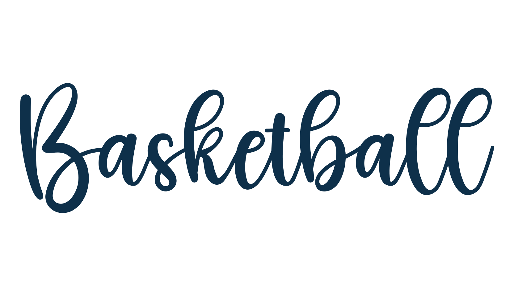 Basketball (basketball-5), handwriting font preview