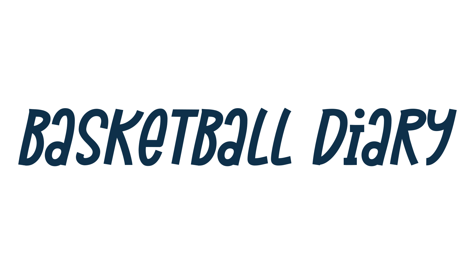Basketball Diary, cartoon font preview