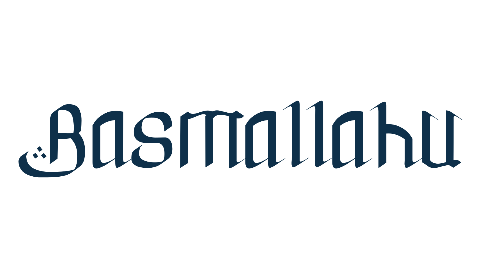 Basmallahu, arabic font preview