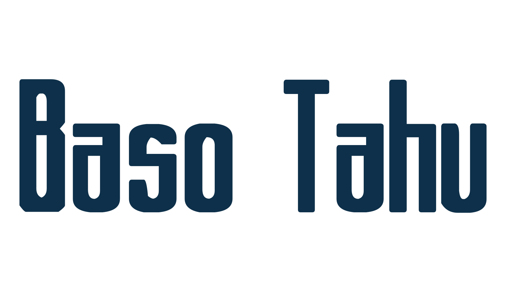 Baso Tahu, sans serif font preview