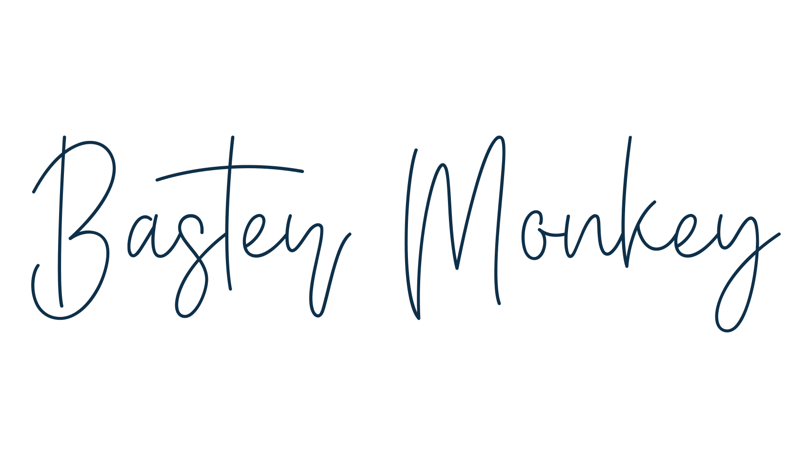 Baster Monkey, script handwritten fancy decorative calligraphy font preview
