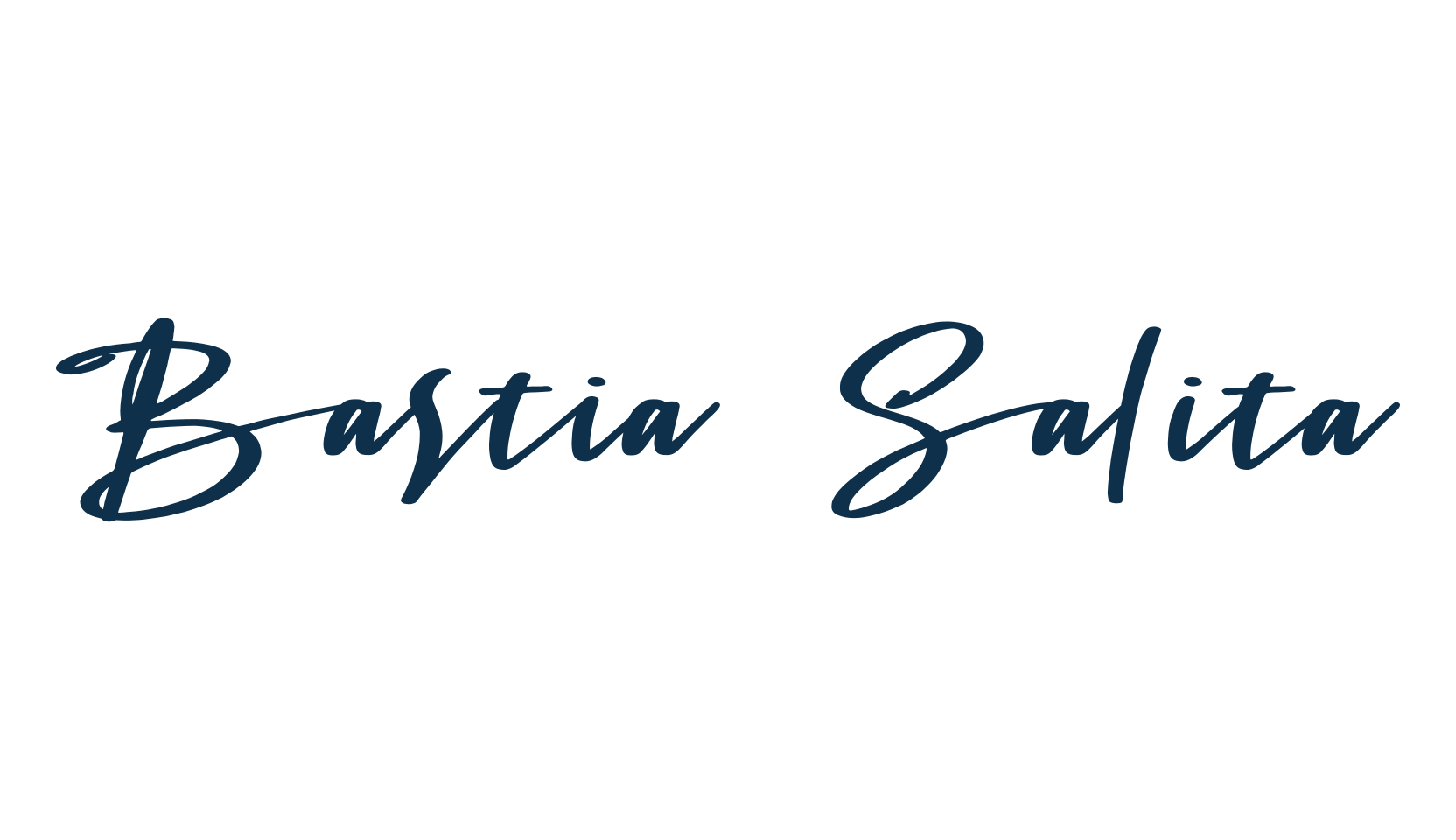 Bastia Salita, script handwritten fancy decorative calligraphy font preview