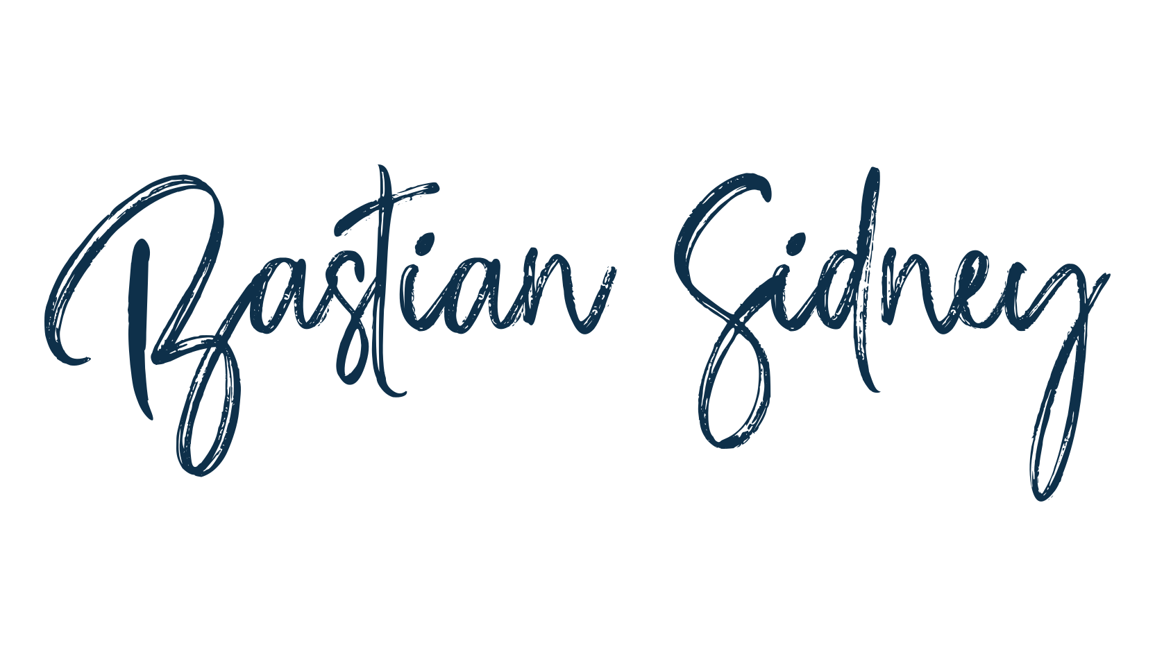 Bastian Sidney, brush font preview