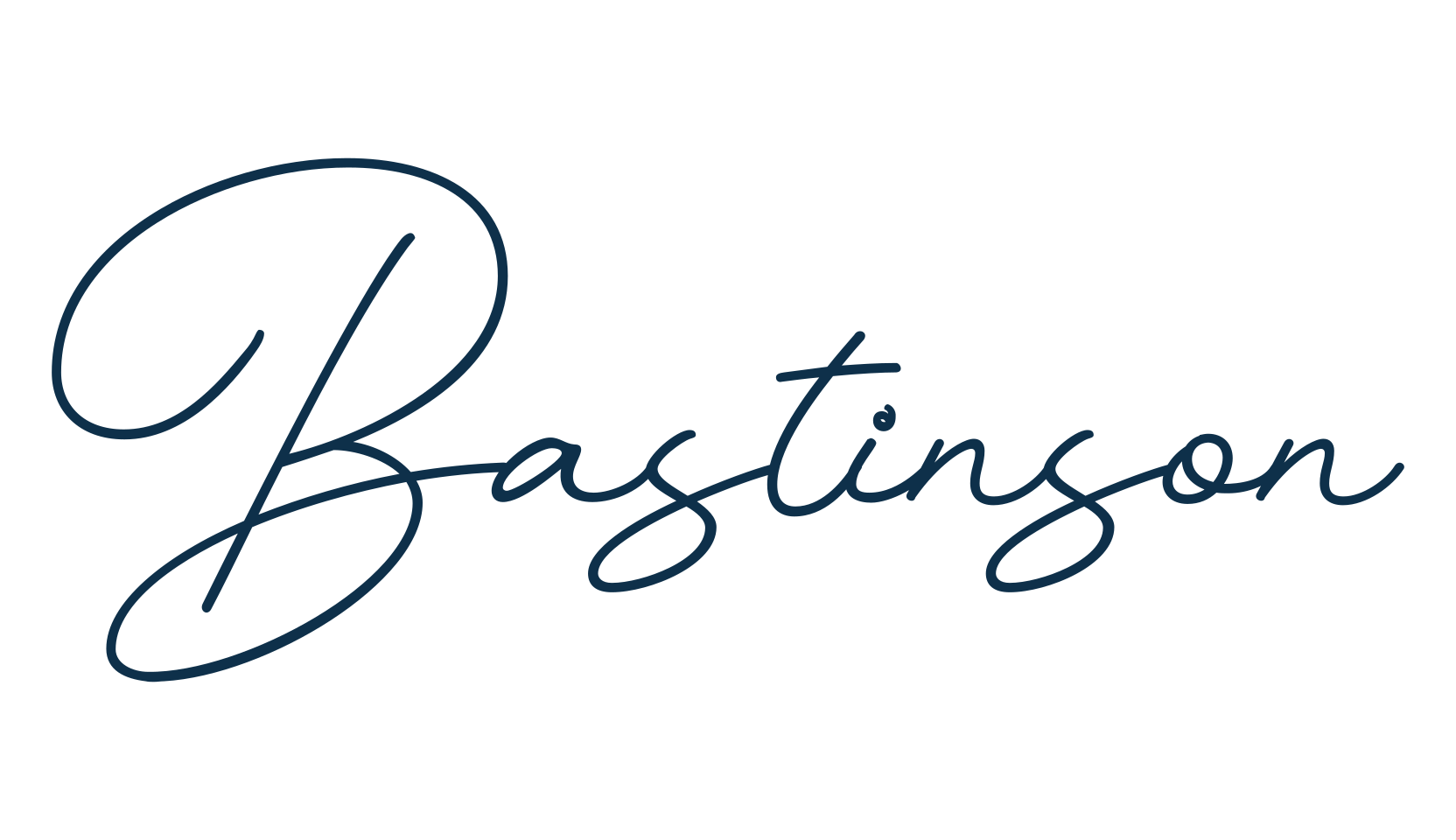 Bastinson, handwriting font preview