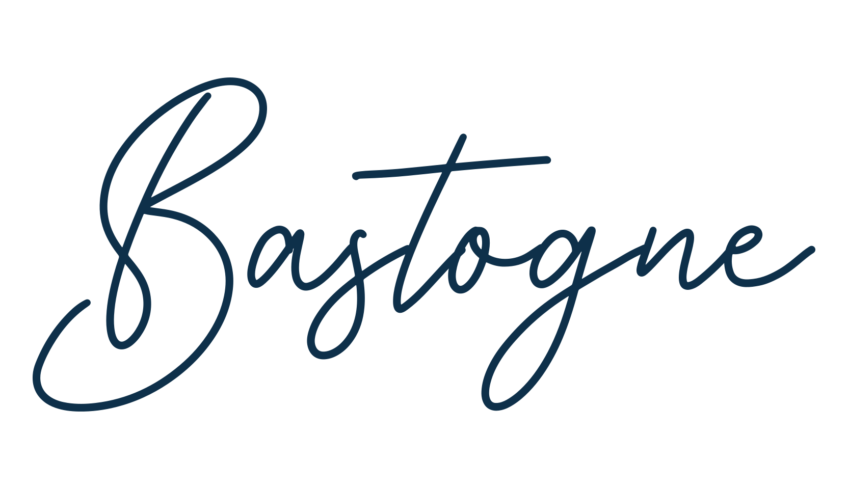 Bastogne, handwriting font preview
