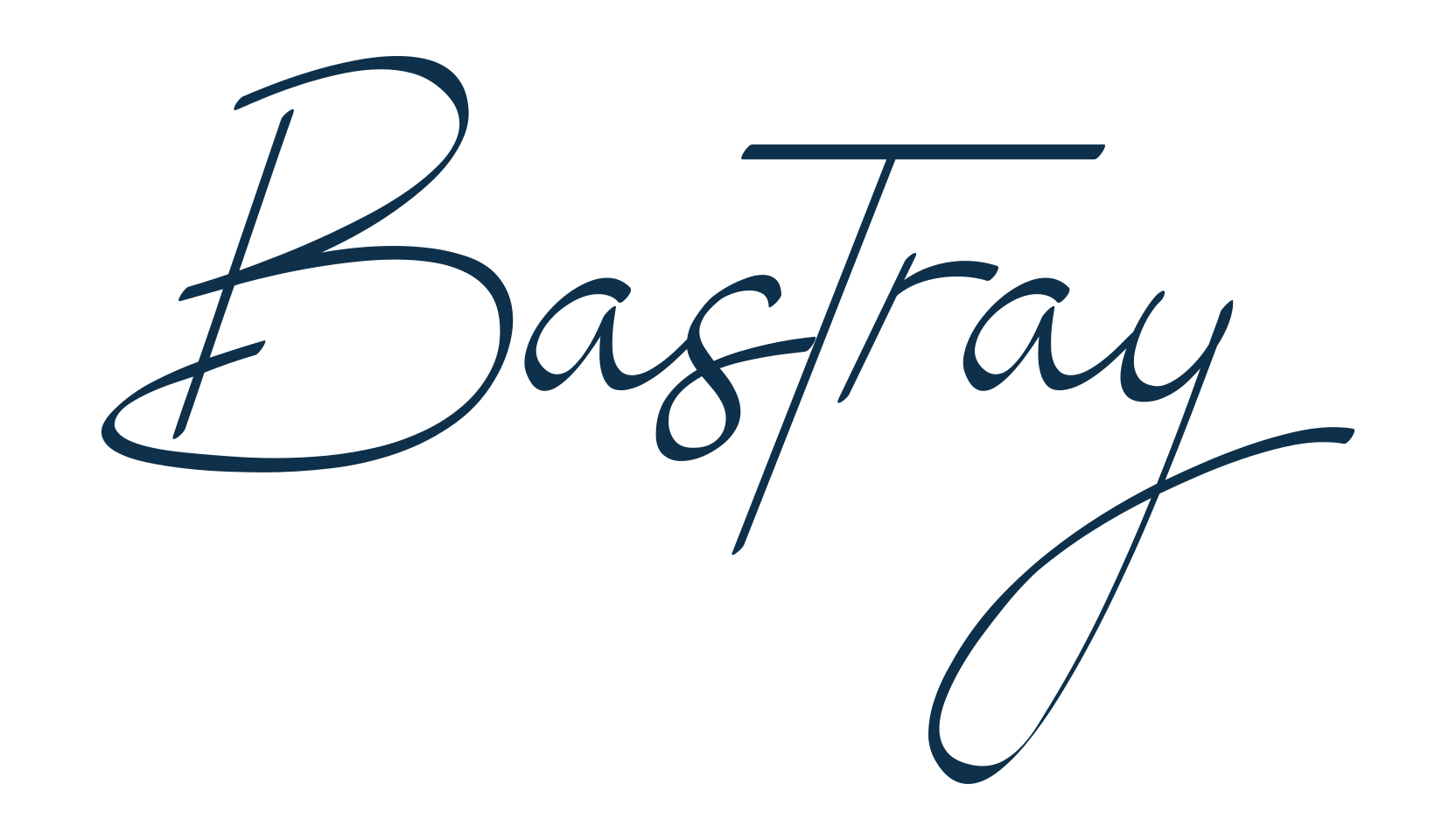 Bastray, handwriting font preview