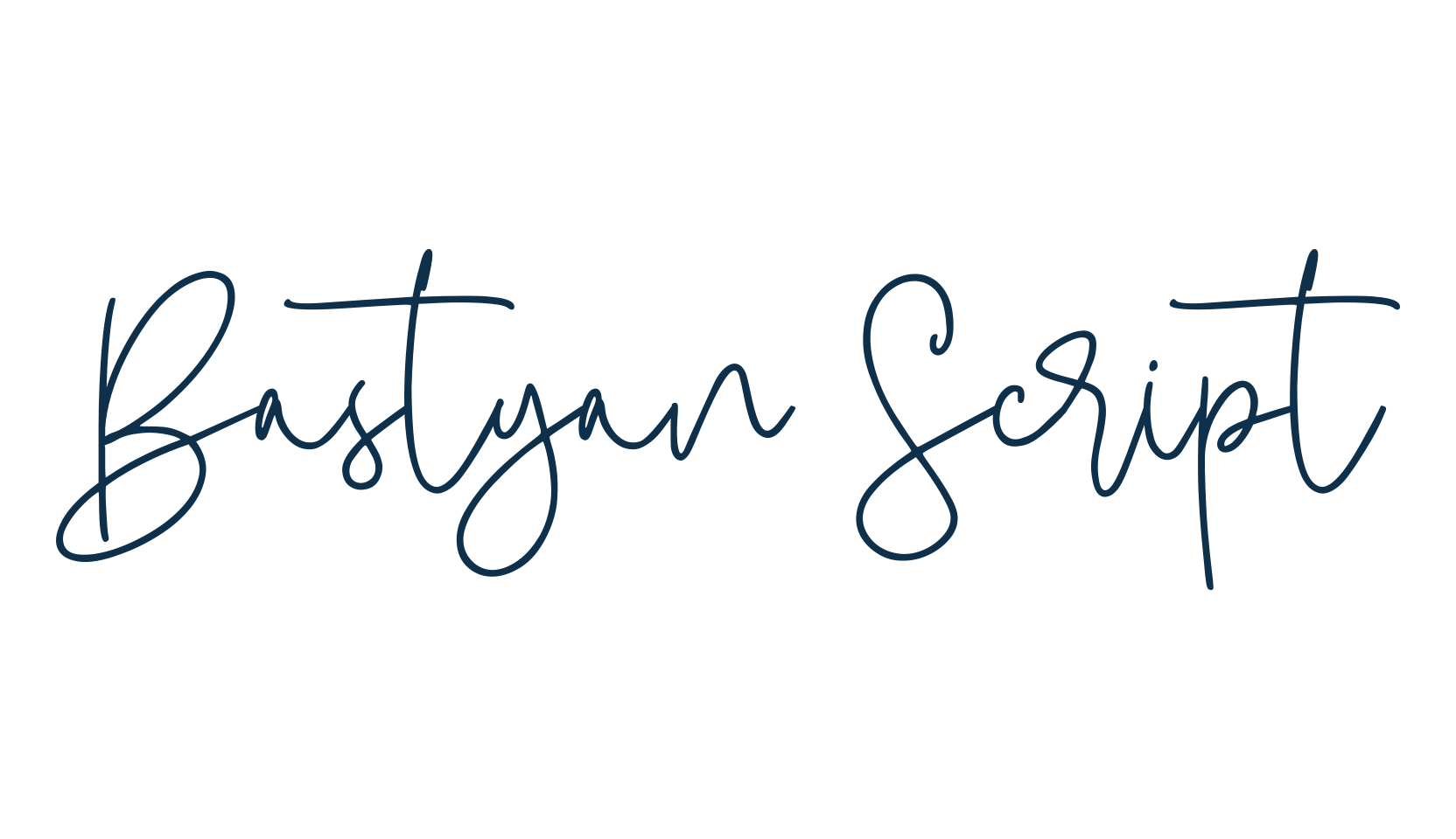 Bastyan Script, script handwritten fancy decorative calligraphy font preview