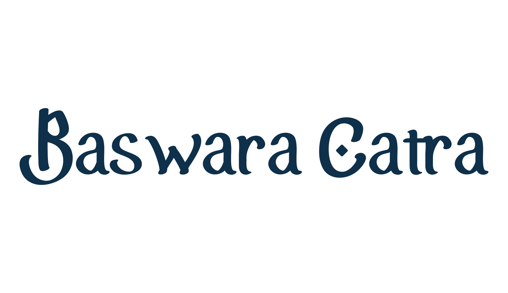 Baswara Catra, fancy various decorative font preview