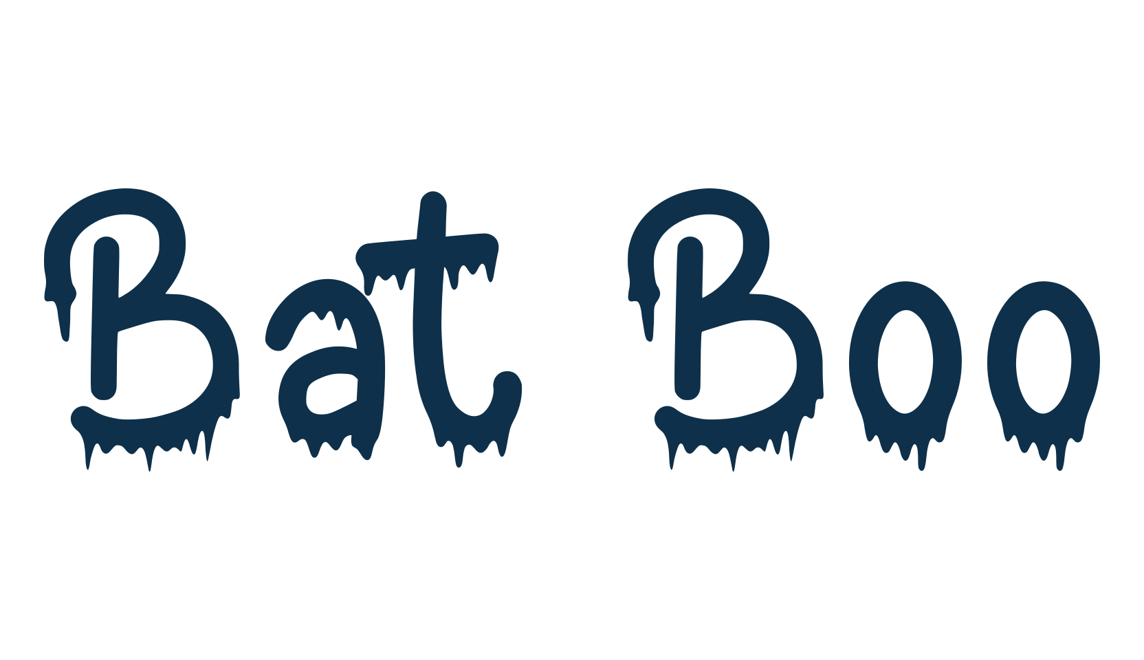 Bat Boo, fancy decorative font preview