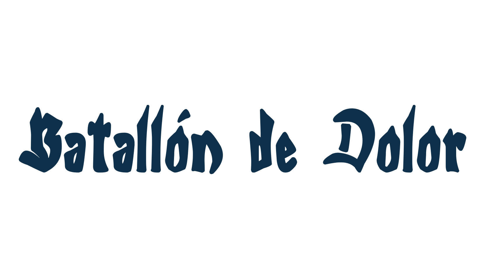 Batallón de Dolor, fancy various gothic font preview