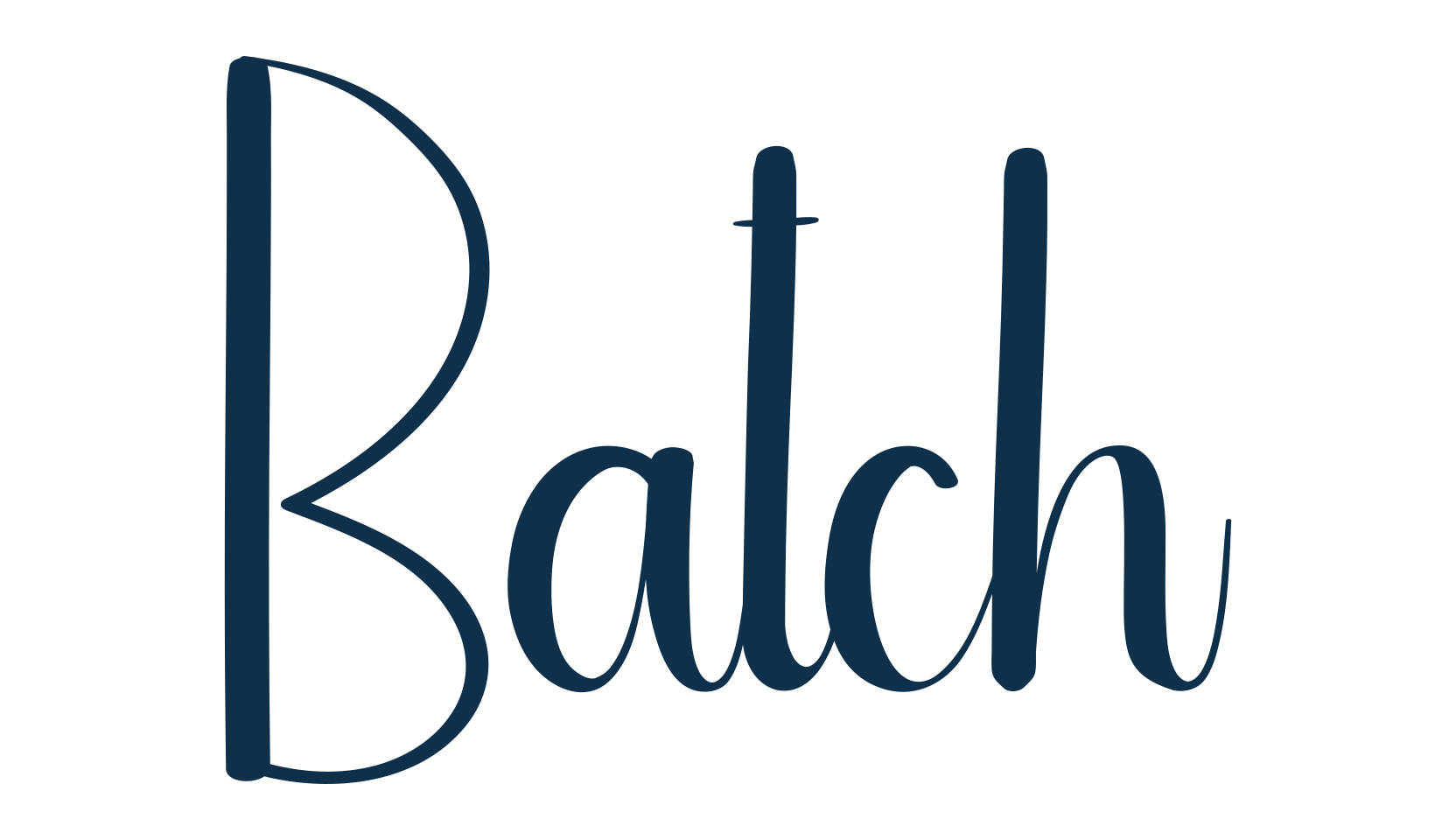 Batch, handwriting font preview
