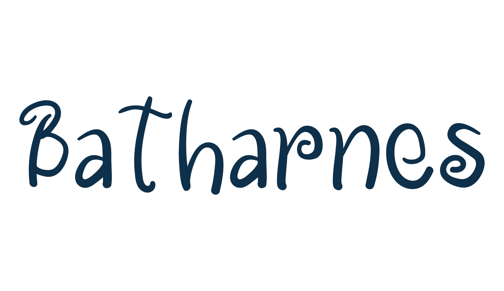 Batharnes, fancy curly decorative font preview