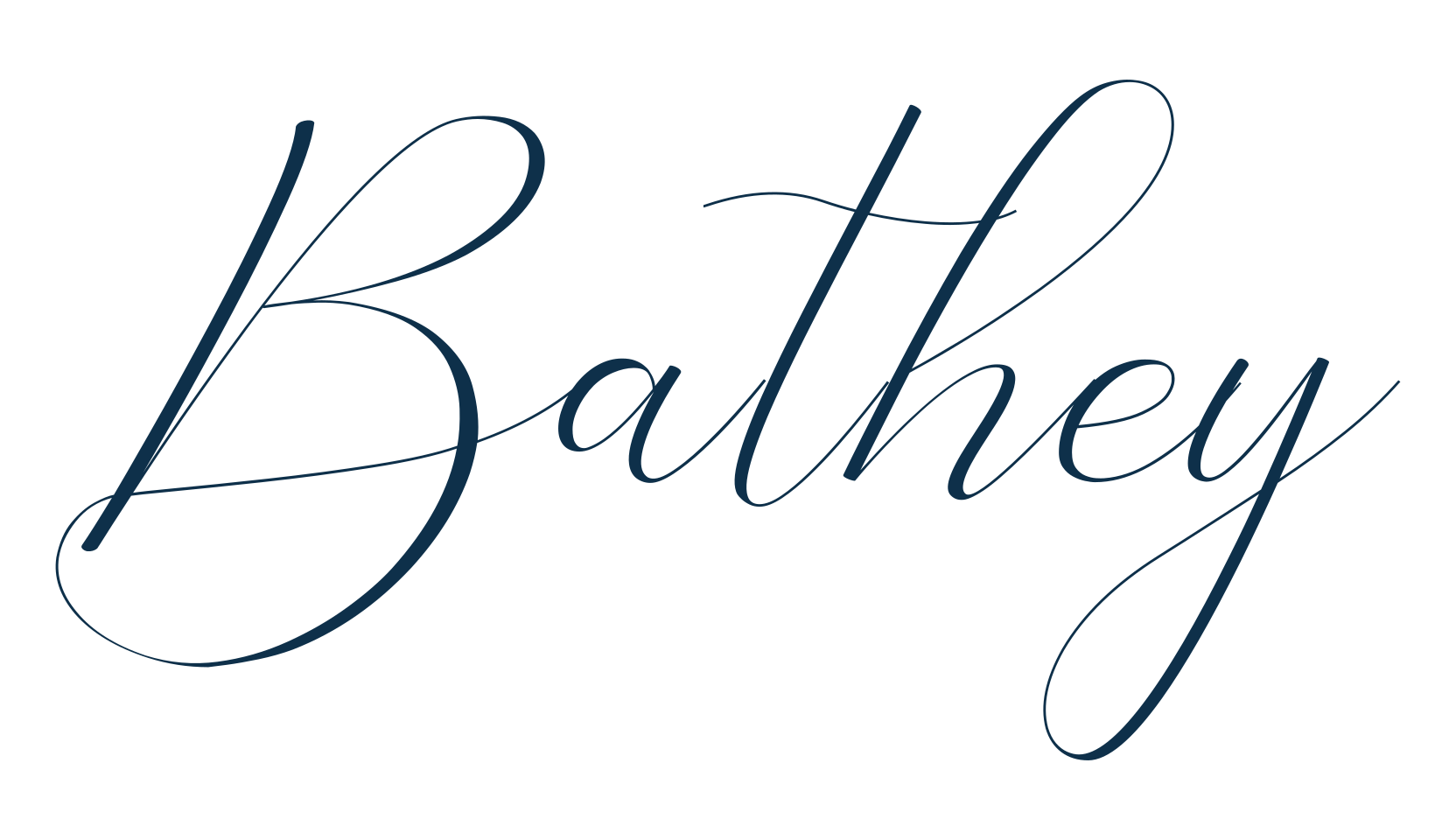 Bathey, calligraphy font preview