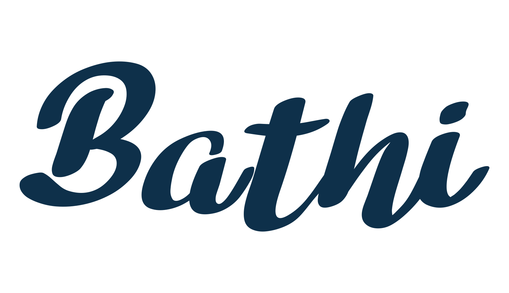 Bathi, fancy decorative font preview
