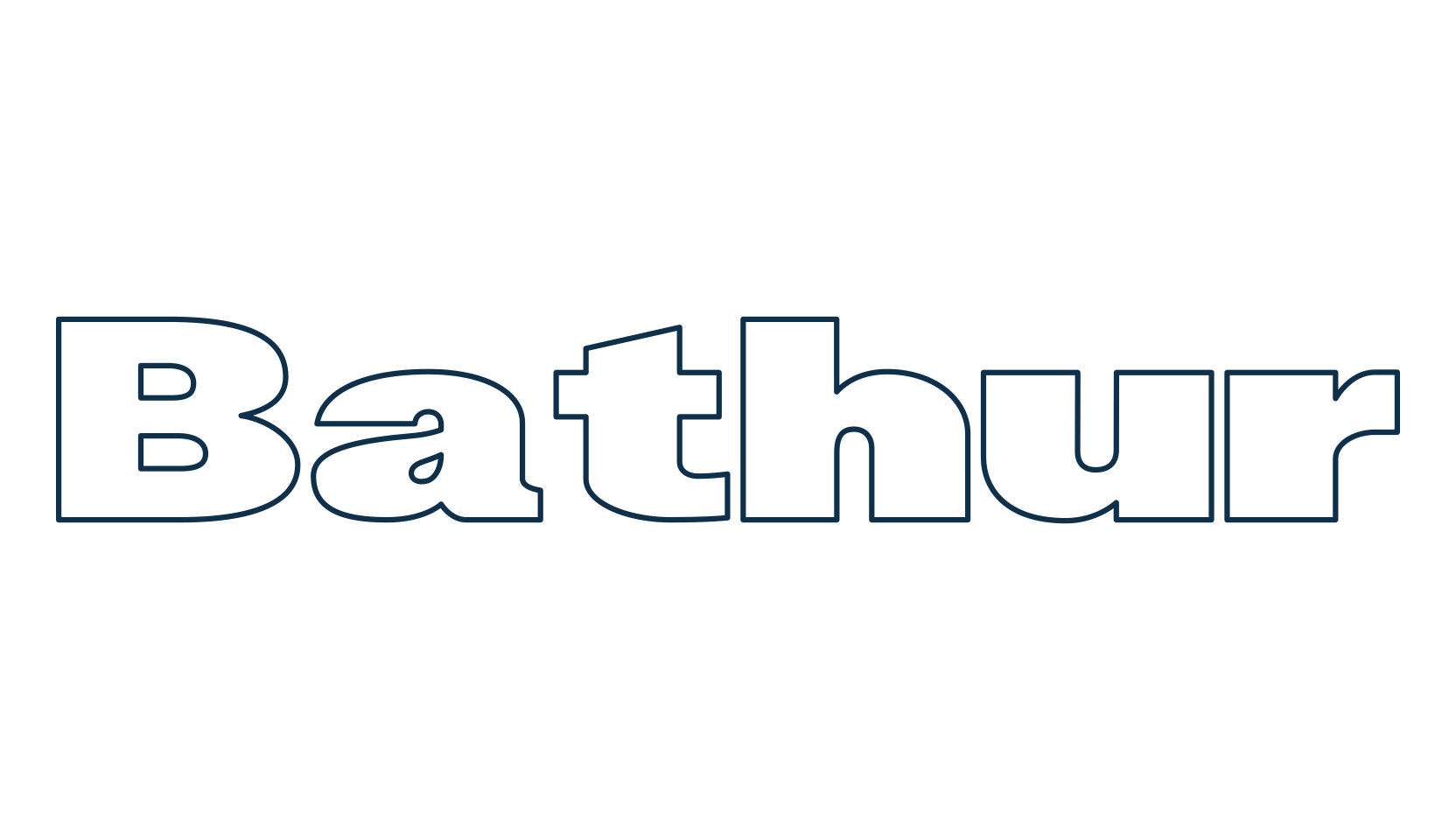 Bathur, sans serif font preview