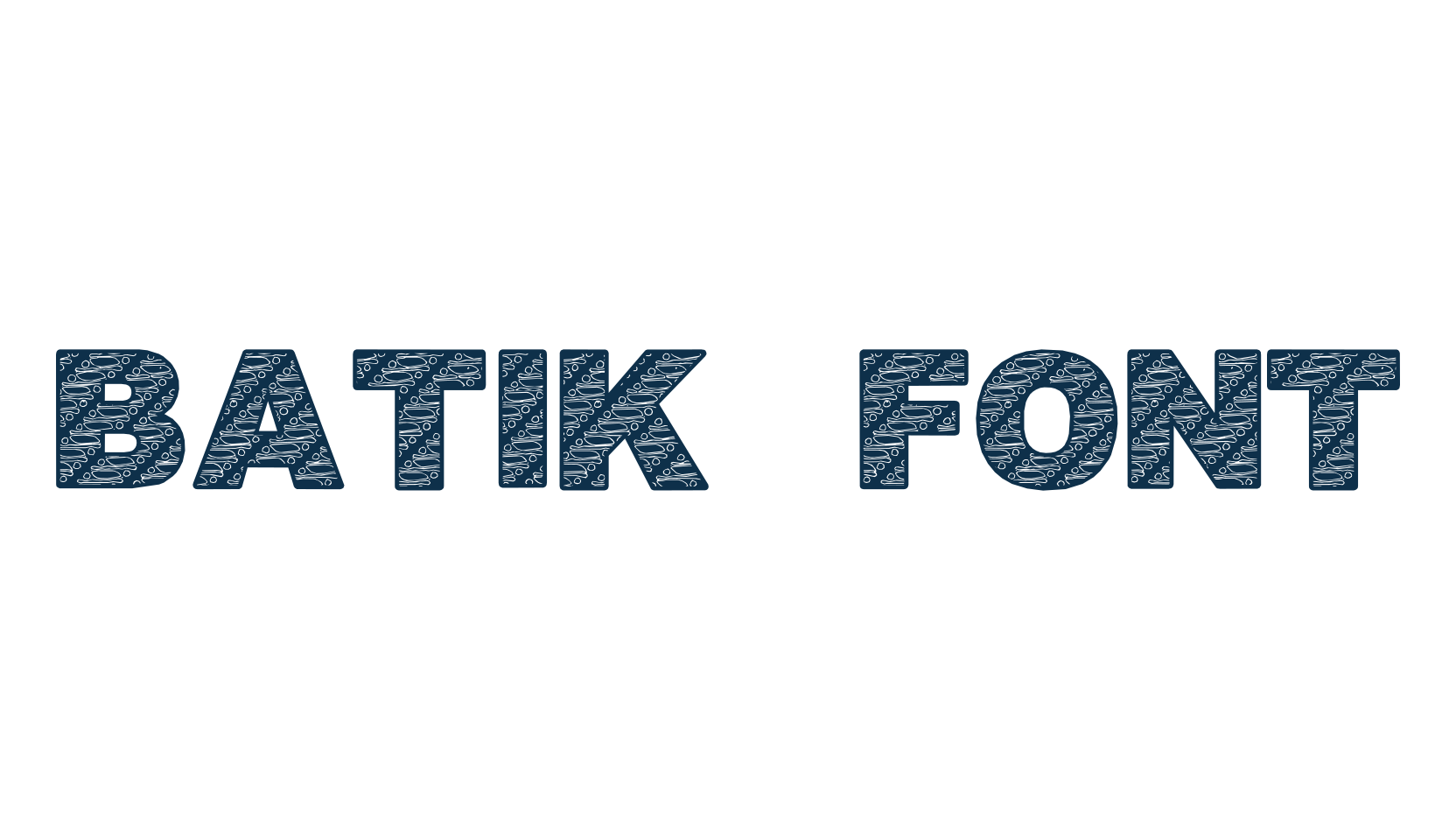 Batik Font 1, fancy decorative font preview