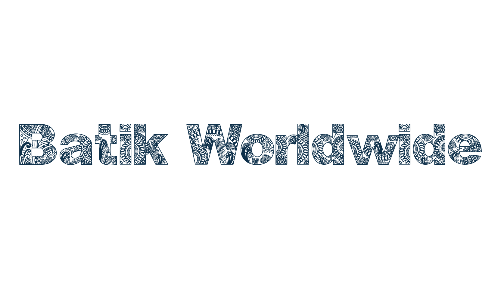 Batik Worldwide, fancy decorative font preview